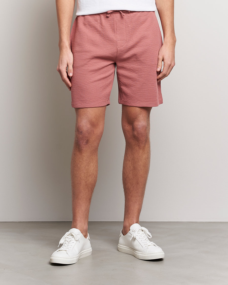 Homme | Shorts | BOSS BLACK | Waffle Logo Shorts Open Pink