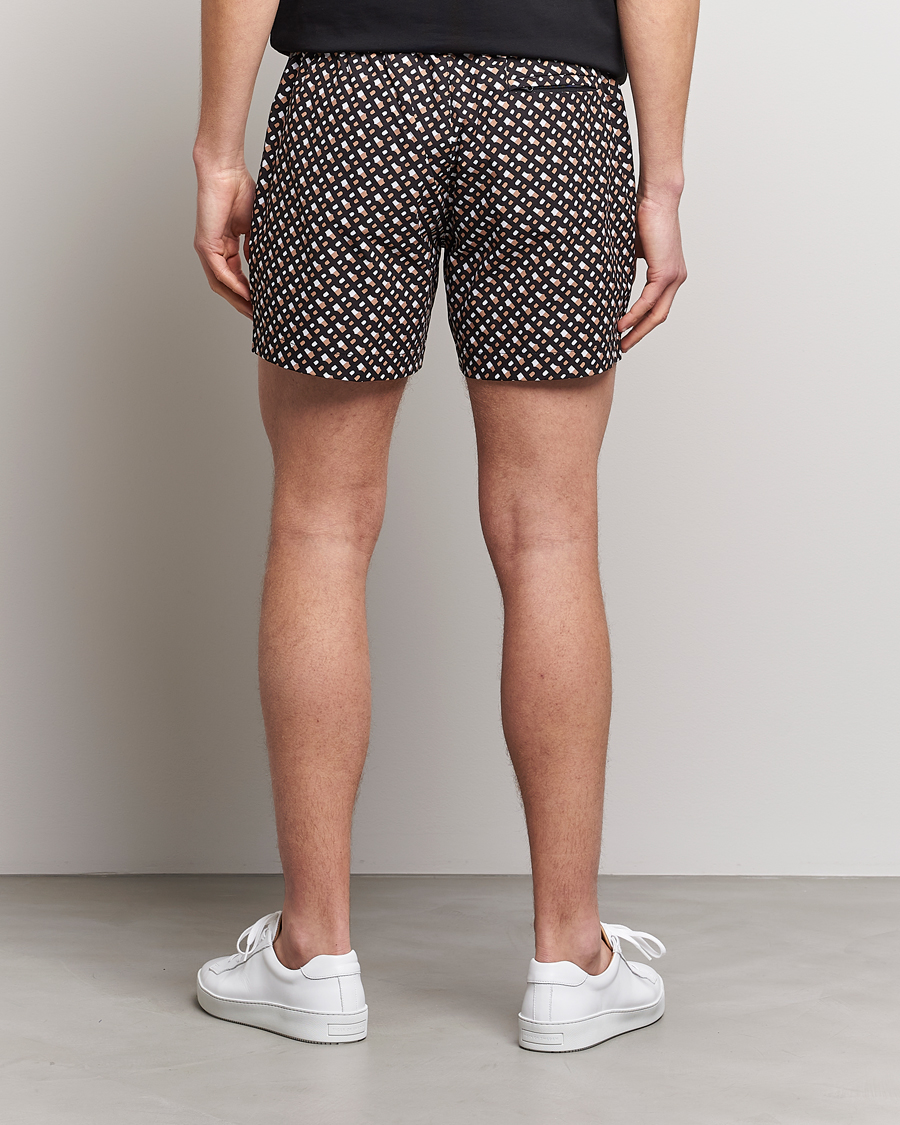 Homme | Maillots De Bain | BOSS BLACK | Manu Monogram Logo Swimshorts Black