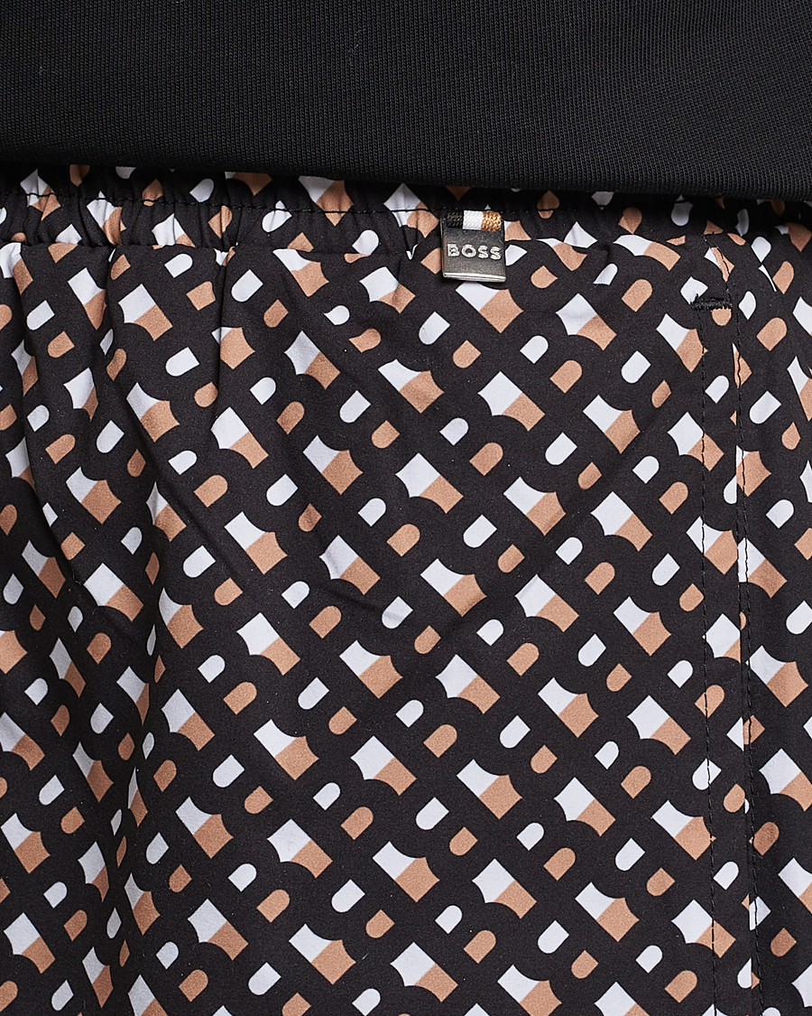 Homme | Maillots De Bain | BOSS BLACK | Manu Monogram Logo Swimshorts Black