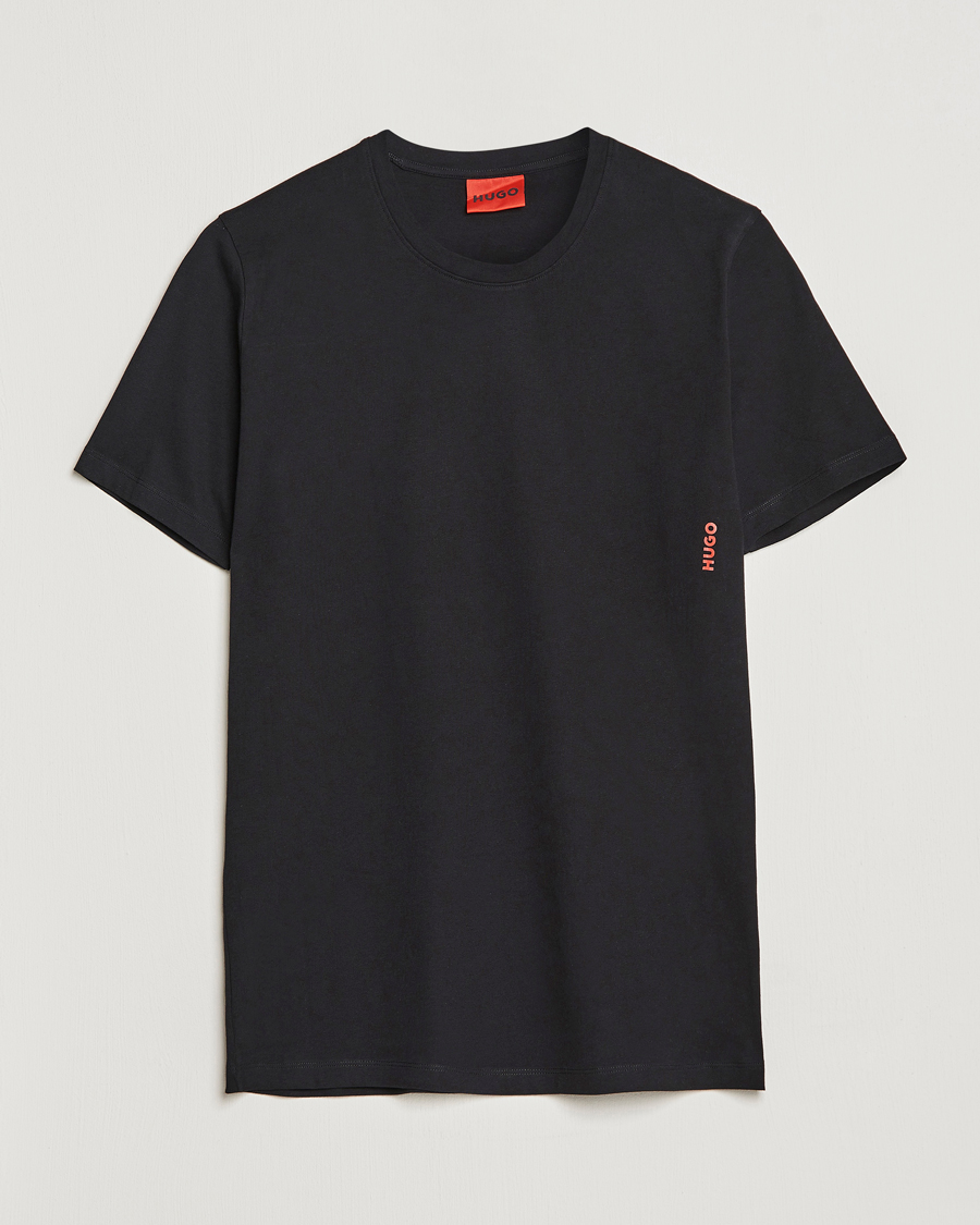 Homme | T-shirts | HUGO | 2-Pack Logo Crew Neck T-Shirt Black