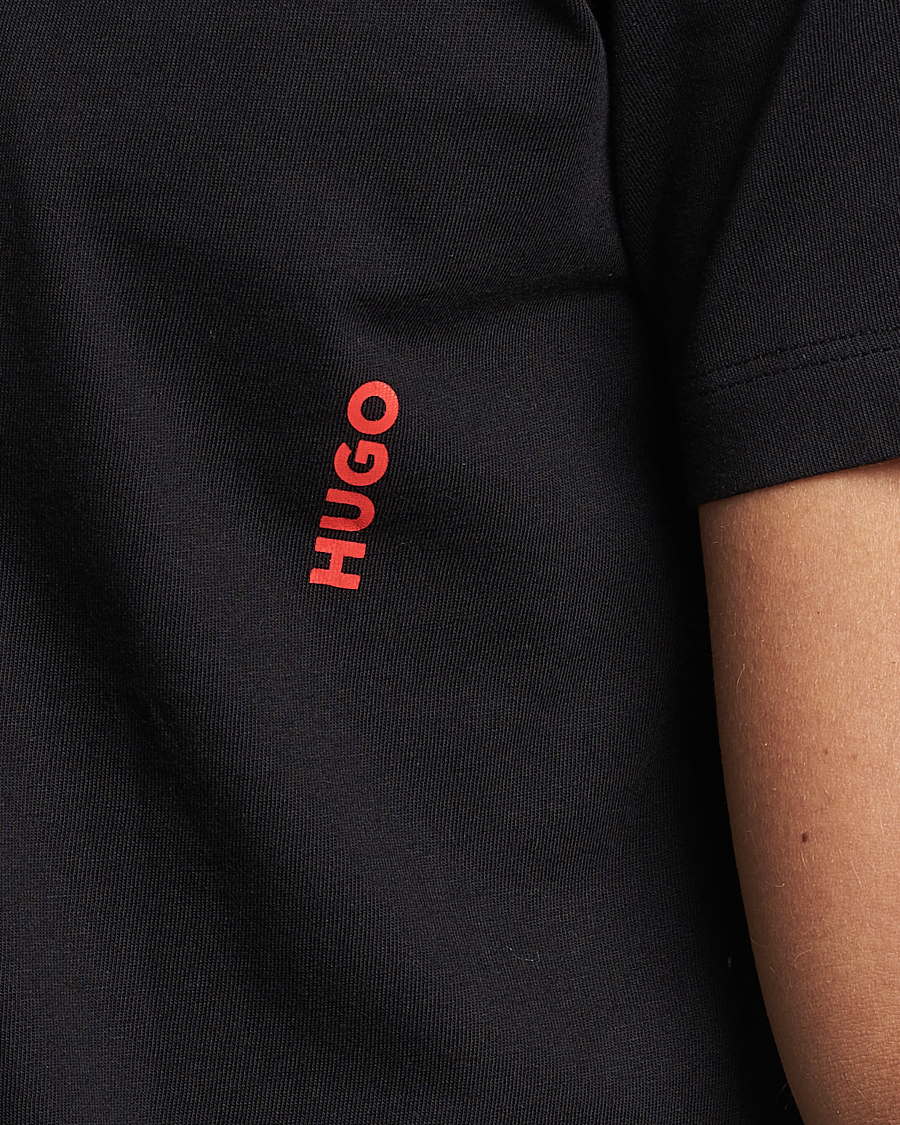 Homme | T-shirts | HUGO | 2-Pack Logo Crew Neck T-Shirt Black