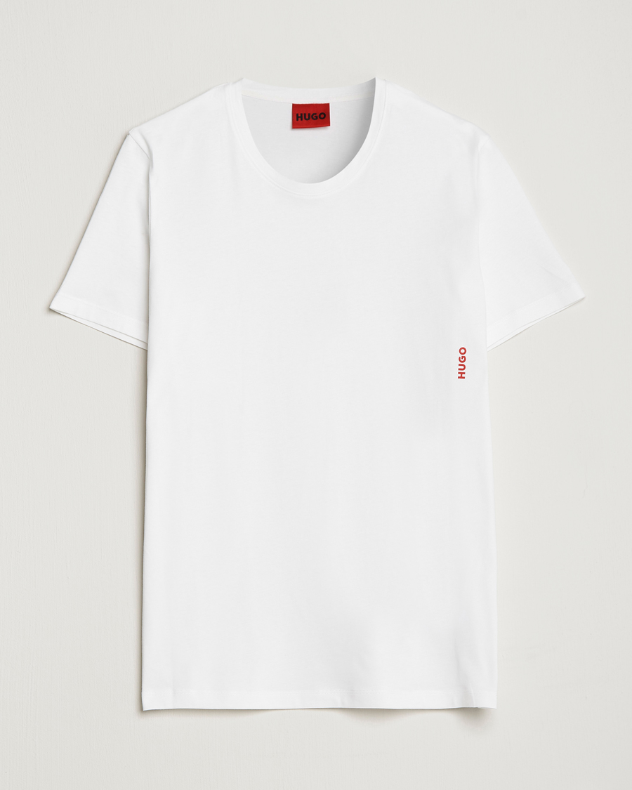 Homme | T-shirts | HUGO | 2-Pack Logo Crew Neck T-Shirt White