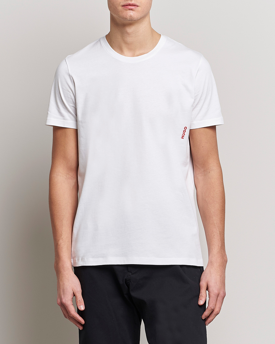 Homme | T-shirts | HUGO | 2-Pack Logo Crew Neck T-Shirt White
