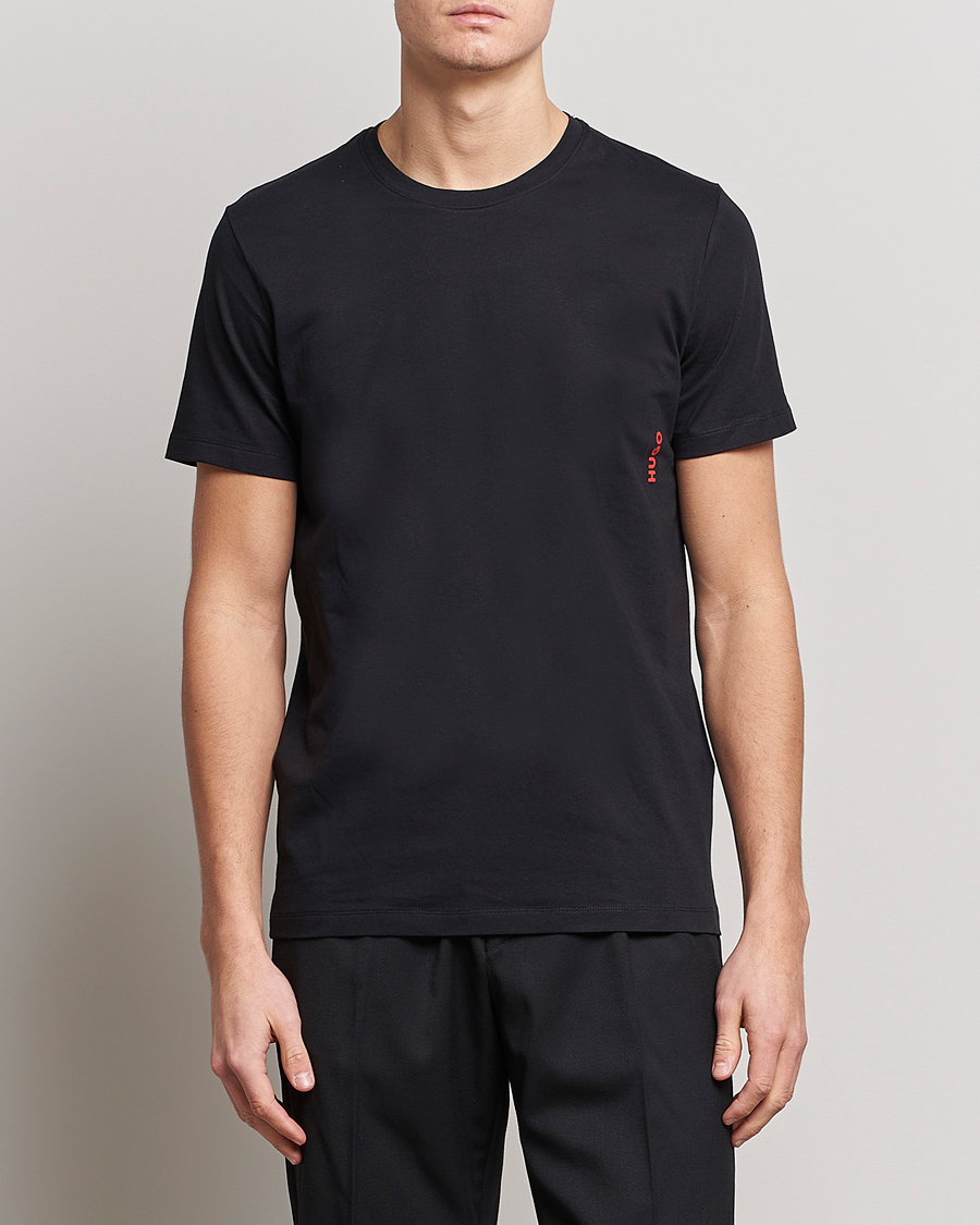 Homme | T-shirts | HUGO | 2-Pack Logo Crew Neck T-Shirt White/Black
