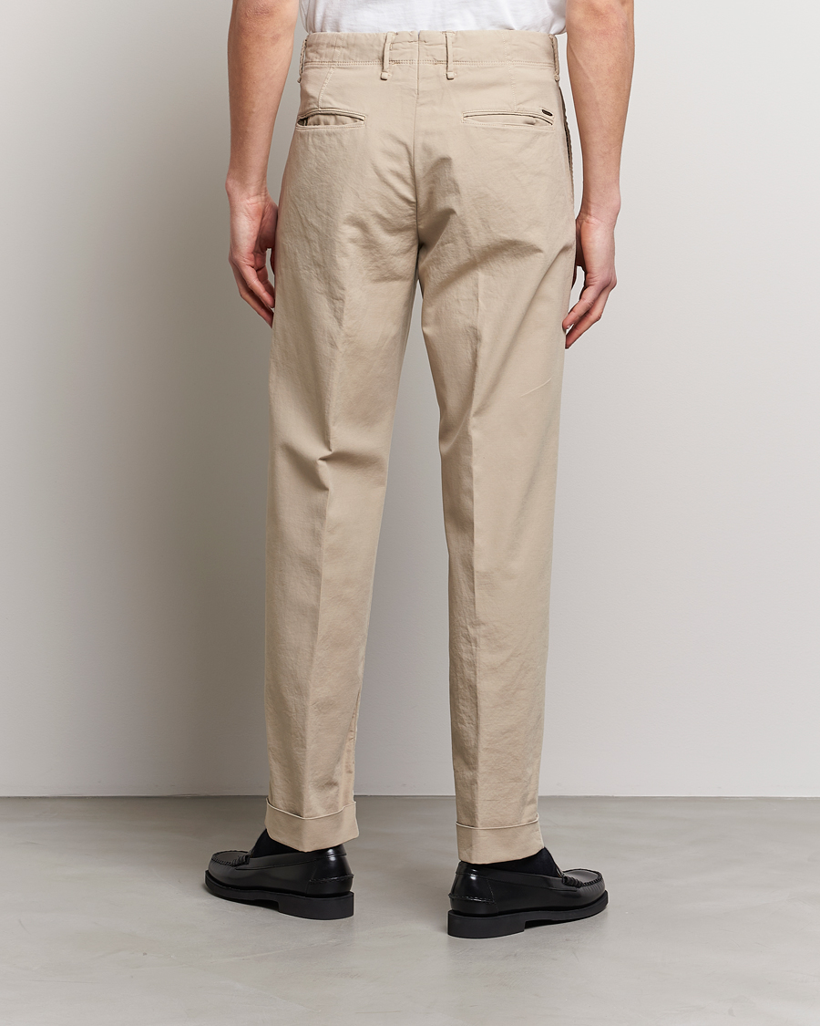 Homme | Pantalons | Incotex | Regular Fit Cotton Stretch Slacks Beige