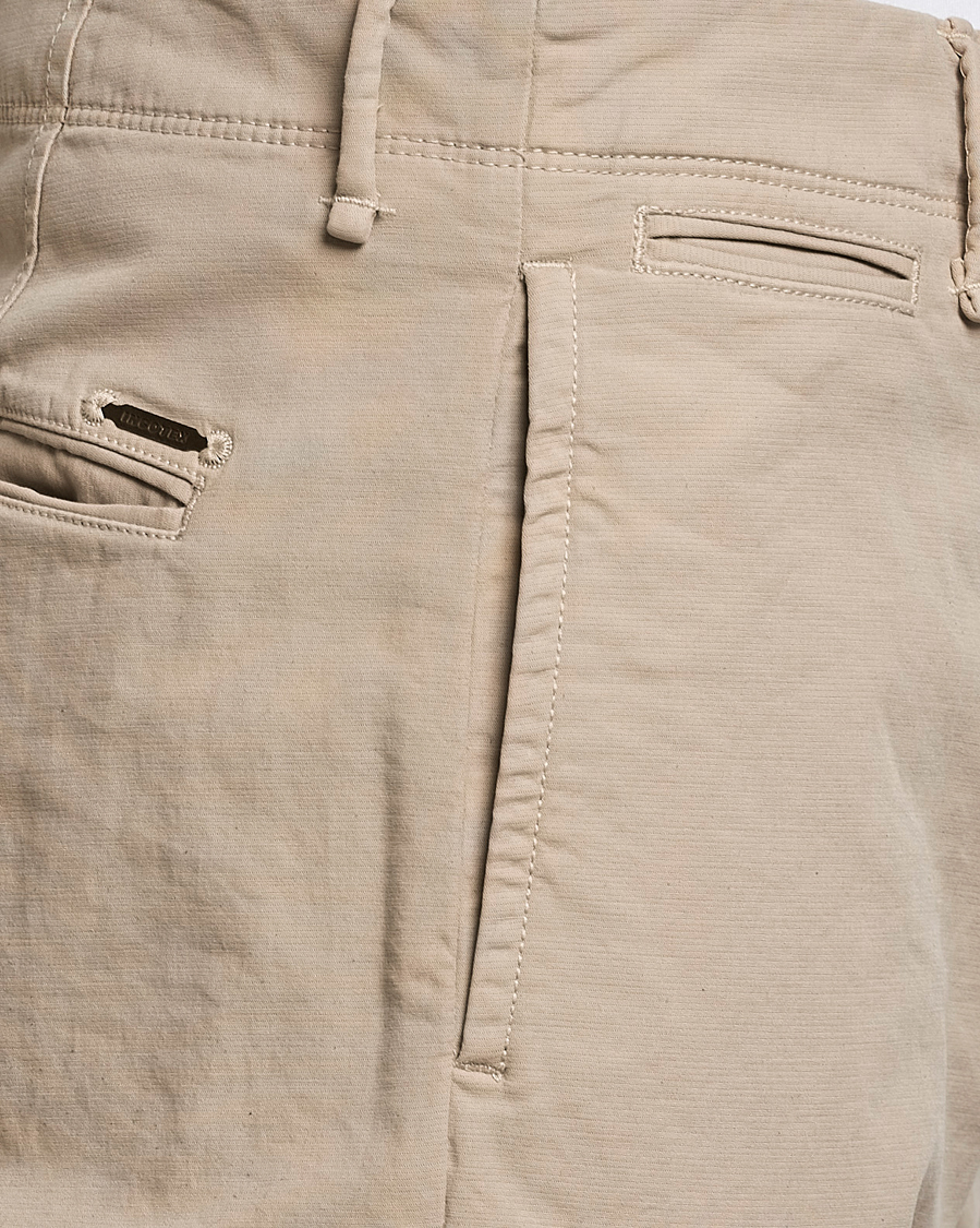 Homme | Pantalons | Incotex | Regular Fit Cotton Stretch Slacks Beige