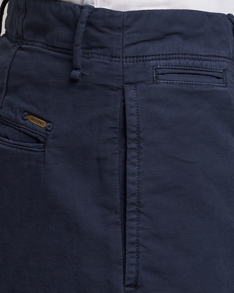 Homme | Pantalons | Incotex | Regular Fit Cotton Stretch Slacks Navy
