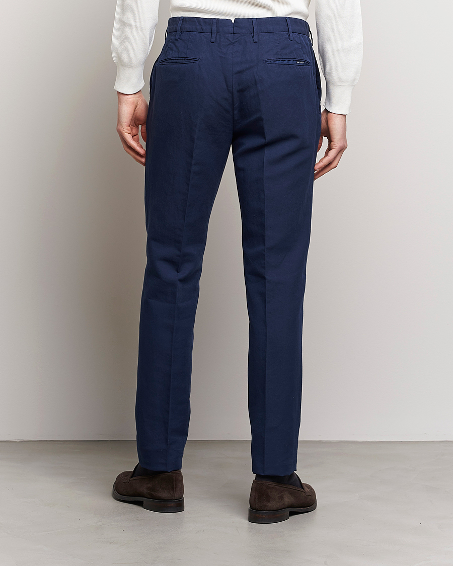 Homme | Pantalons | Incotex | Slim Fit Comfort Chinos Dark Blue
