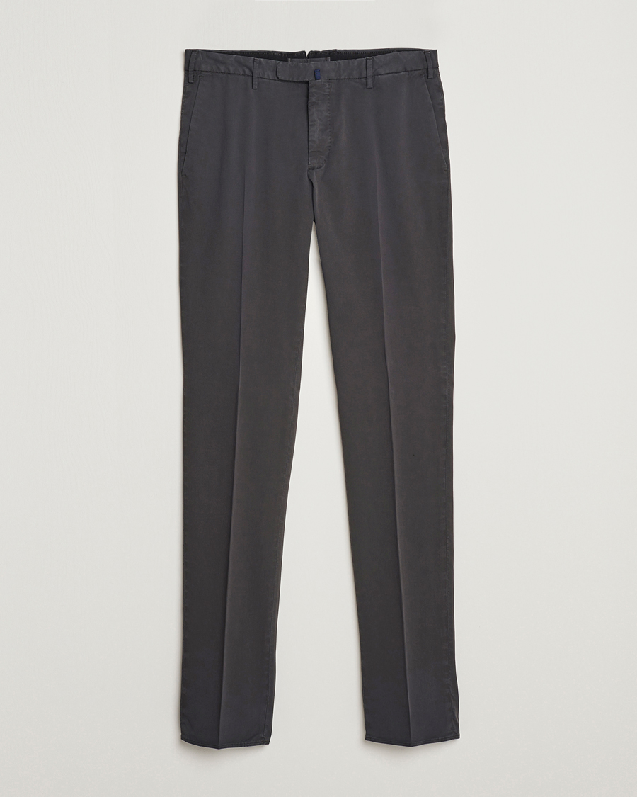 Homme | Pantalons | Incotex | Slim Fit Comfort Chinos Charcoal