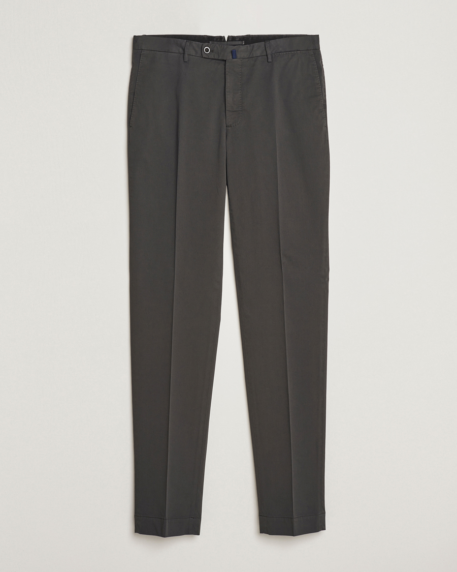 Homme | Pantalons | Incotex | Regular Fit Comfort Chinos Charcoal