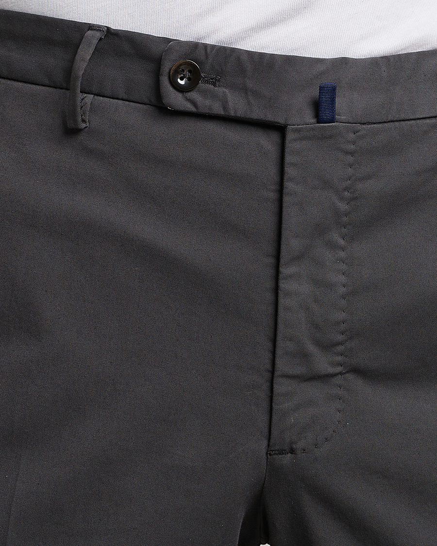 Homme | Pantalons | Incotex | Regular Fit Comfort Chinos Charcoal