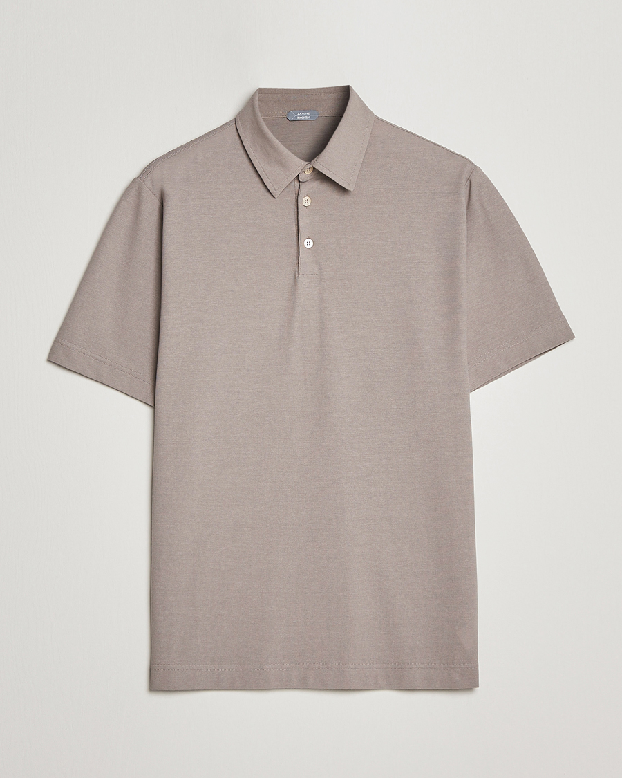 Homme | Polos | Zanone | Ice Cotton Polo Beige