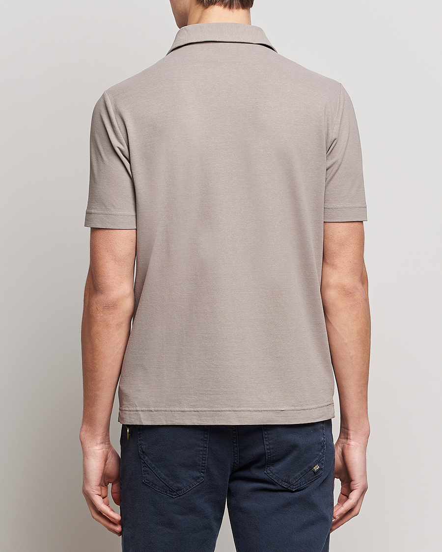 Homme | Polos | Zanone | Ice Cotton Polo Beige