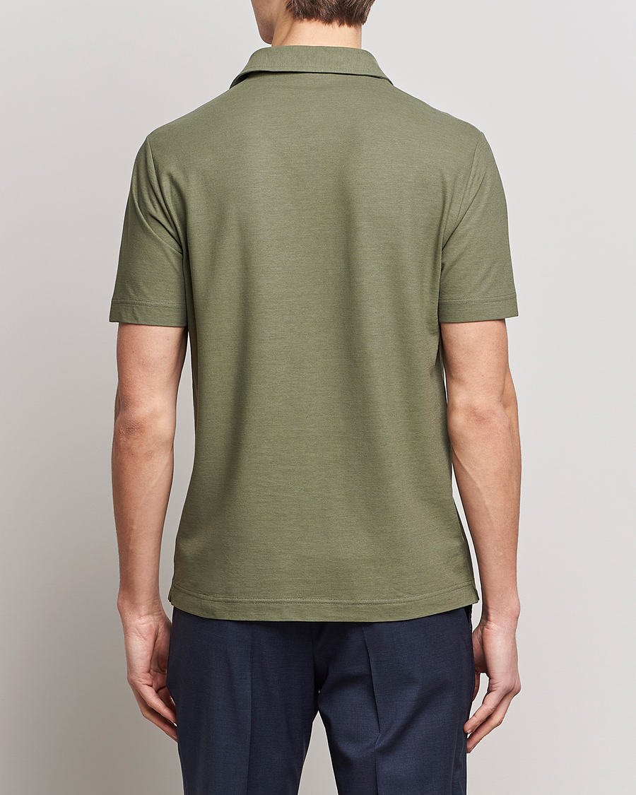 Homme | Polos | Zanone | Ice Cotton Polo Olive