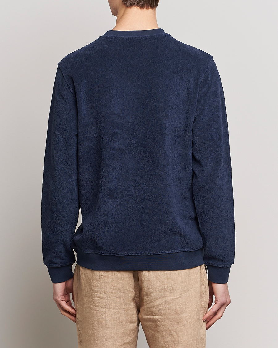 Homme | Pulls Et Tricots | Zanone | Terry Cotton Crew Neck Navy