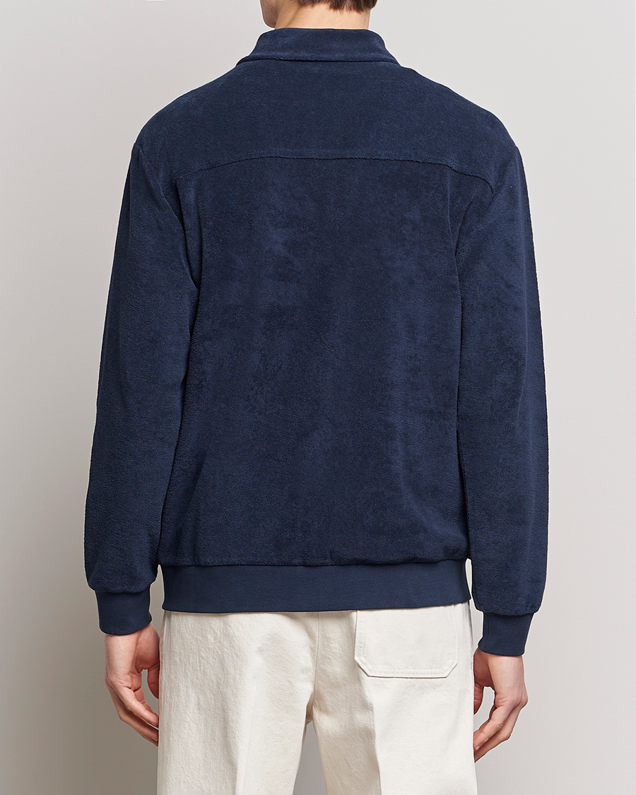 Homme | Pulls Et Tricots | Zanone | Terry Cotton Jersey Jacket Navy