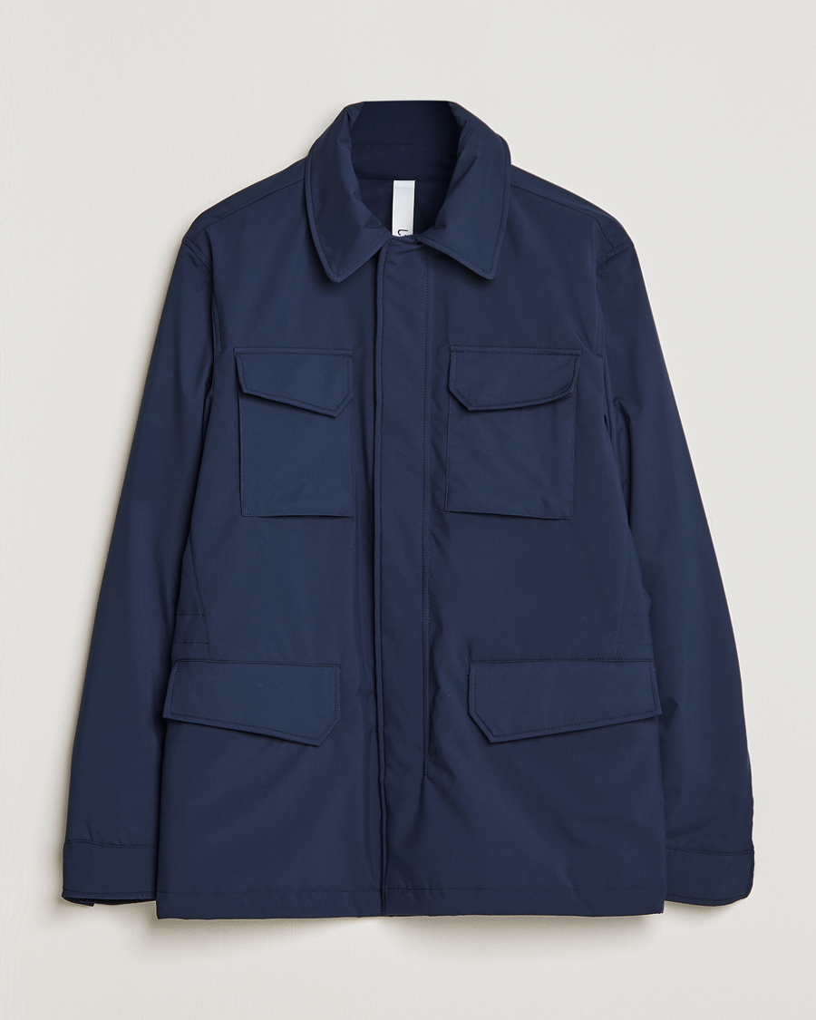 Homme | Manteaux Et Vestes | Slowear | Nylon Field Jacket Navy