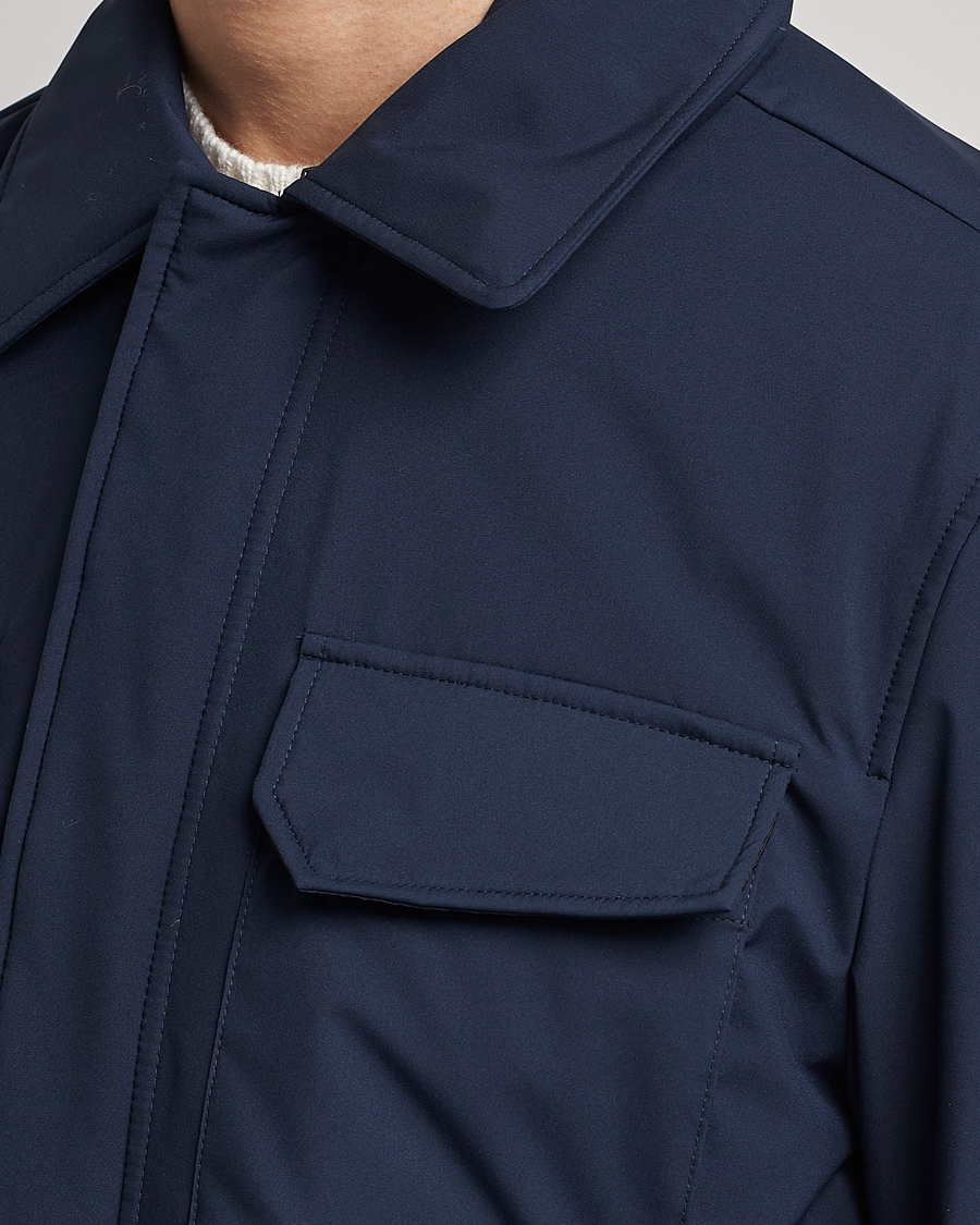 Homme | Manteaux Et Vestes | Slowear | Nylon Field Jacket Navy