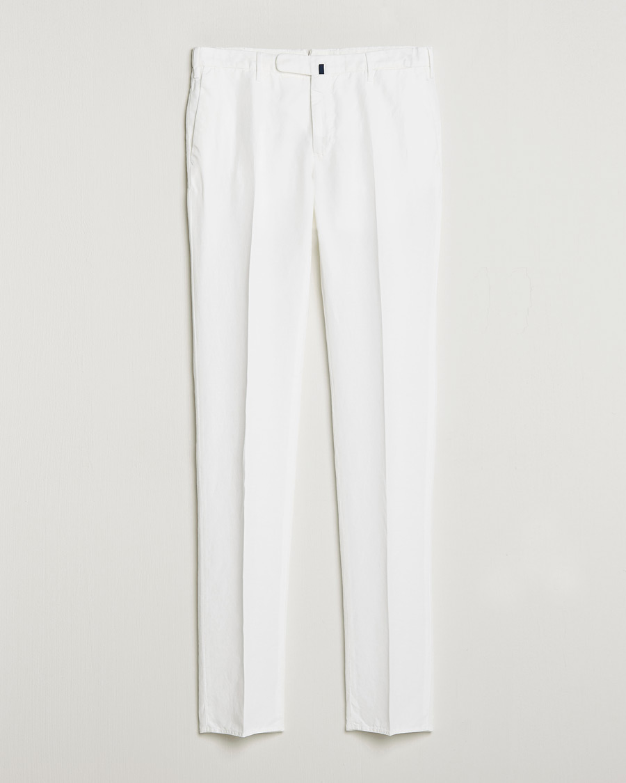 Homme | Pantalons | Incotex | Slim Fit Chinolino Trousers White