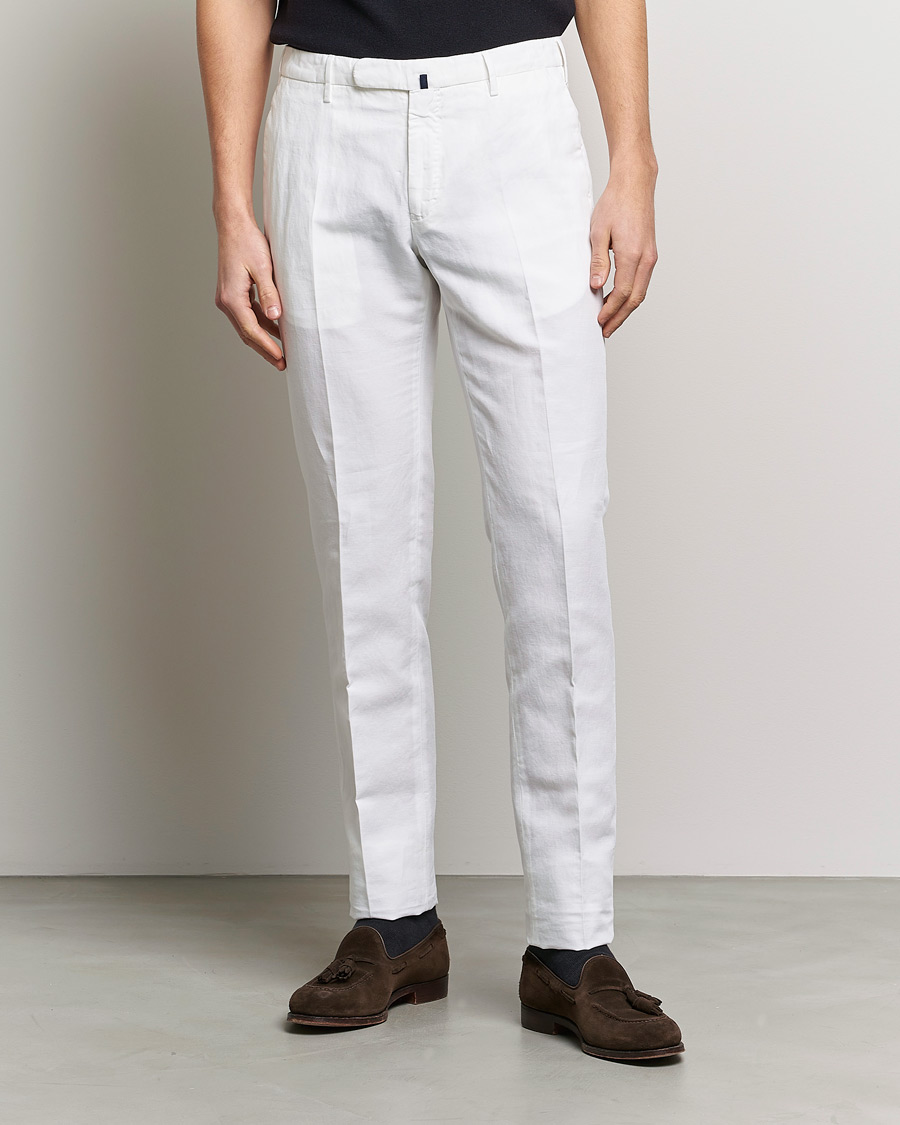 Homme | Pantalons | Incotex | Slim Fit Chinolino Trousers White