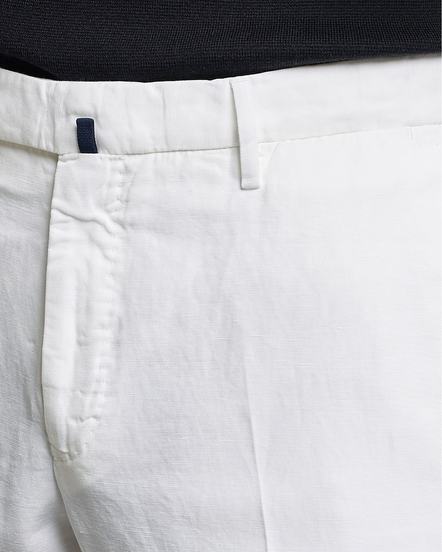 Homme | Pantalons | Incotex | Slim Fit Chinolino Trousers White