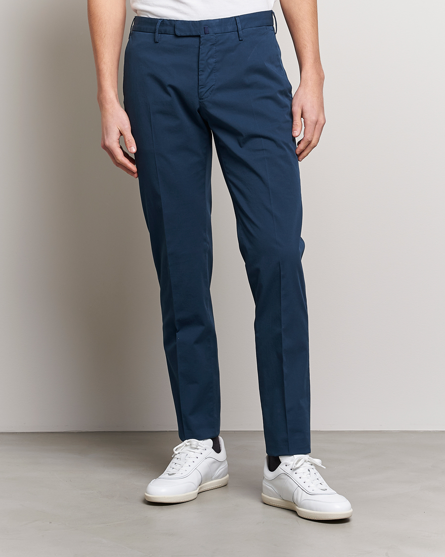 Homme | Pantalons | Incotex | Slim Fit Chinolino Trousers Navy