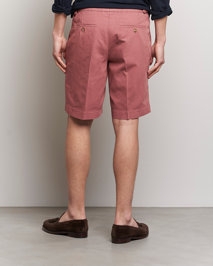 Homme | Shorts | Incotex | Pleated Chinolino Shorts Brick
