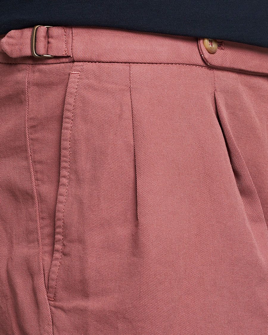 Homme | Shorts | Incotex | Pleated Chinolino Shorts Brick