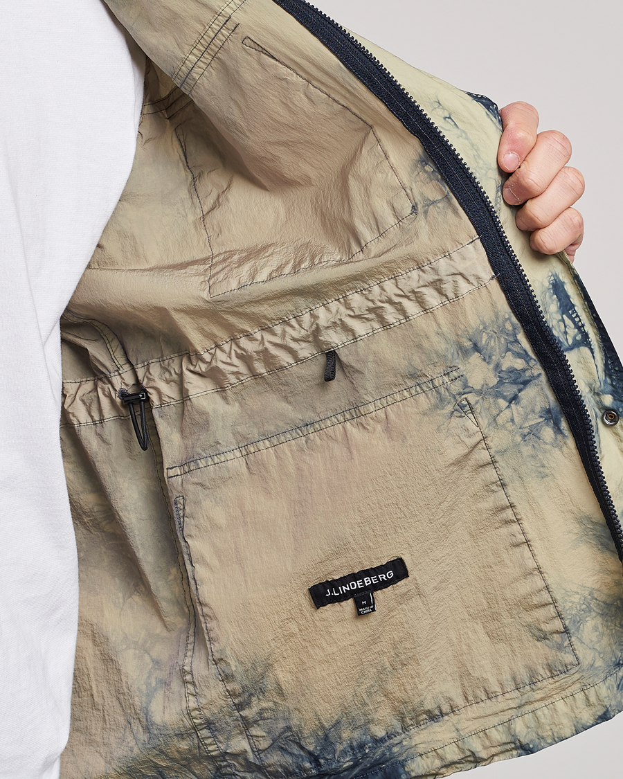 Homme | Manteaux Et Vestes | J.Lindeberg | Hayes Tie Dye Recycled Nylon Field Jacket Aloe