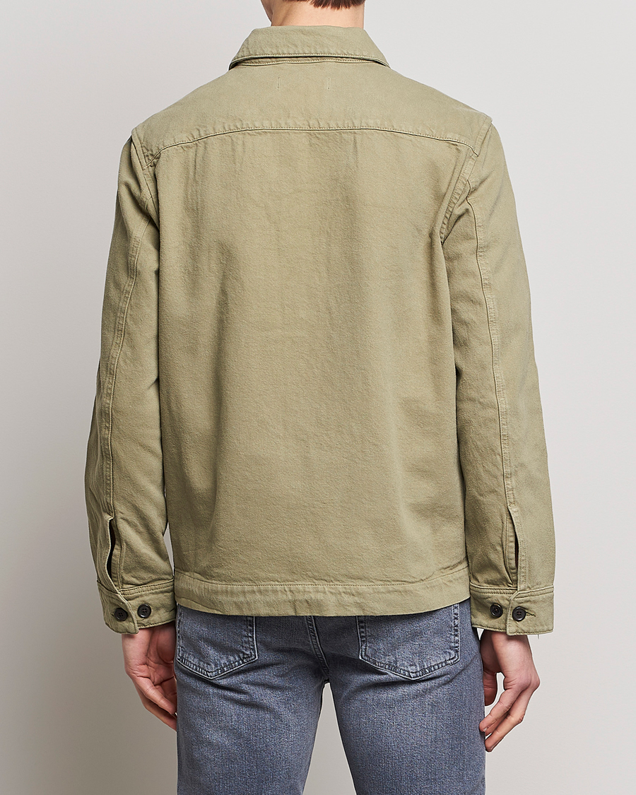 Homme | Chemises | J.Lindeberg | Lando Organic Twill Work Overshirt Aloe