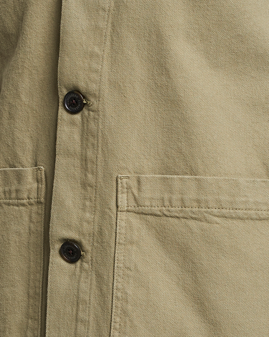 Homme | Chemises | J.Lindeberg | Lando Organic Twill Work Overshirt Aloe