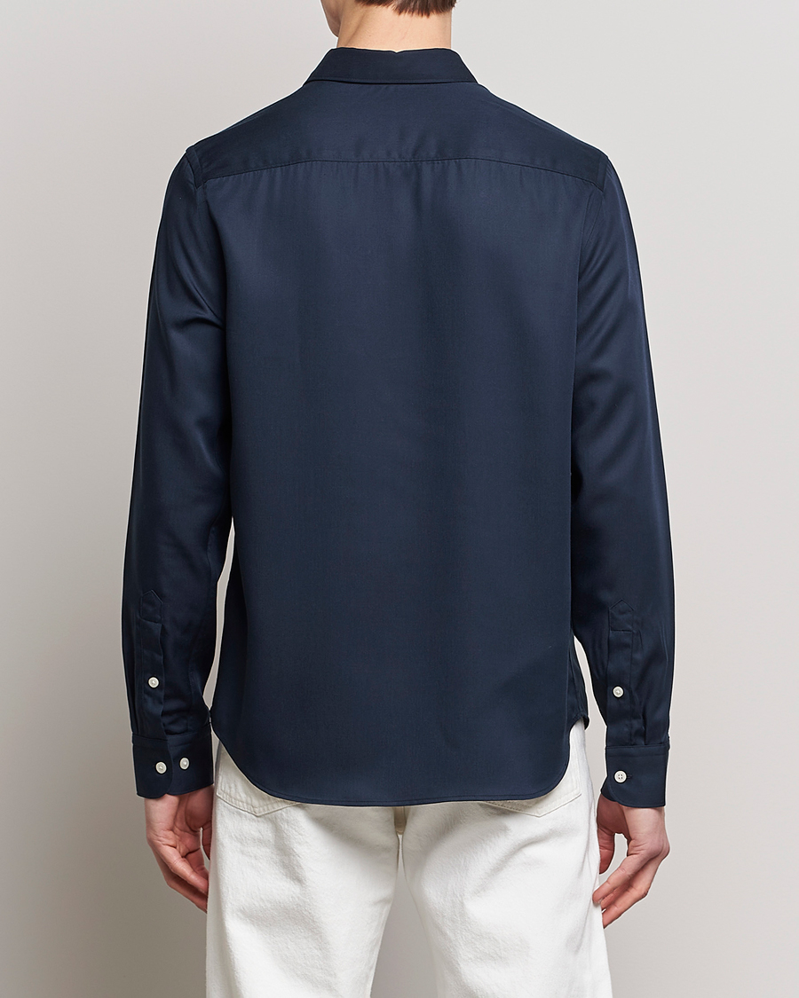 Homme | Chemises | J.Lindeberg | Slim Fit Comfort Tencel Shirt Navy