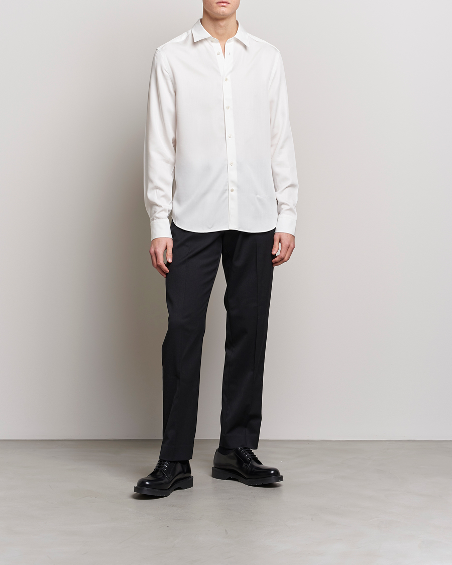 Homme | Chemises | J.Lindeberg | Slim Fit Comfort Tencel Shirt Cloud White