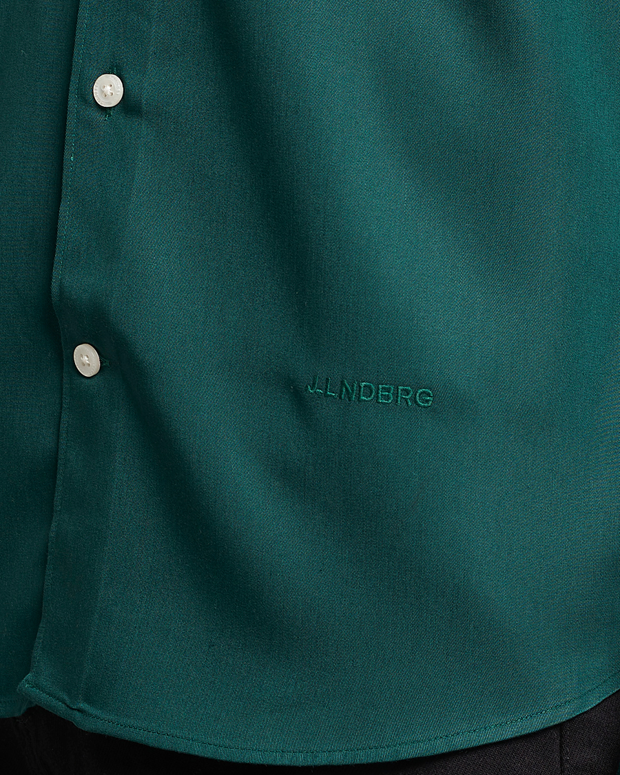 Homme | Chemises | J.Lindeberg | Slim Fit Comfort Tencel Shirt Rain Forest