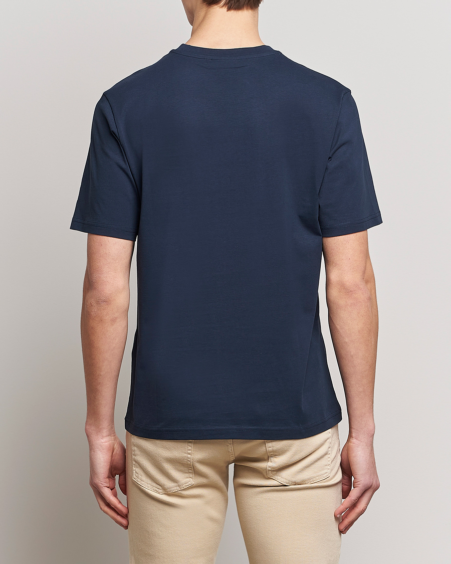 Homme | T-shirts | J.Lindeberg | Dale Organic Cotton Patch T-Shirt Navy