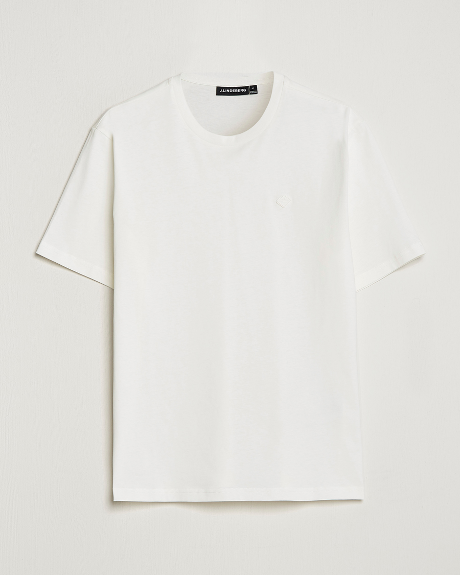 Homme | T-shirts | J.Lindeberg | Dale Organic Cotton Patch T-Shirt Cloud White
