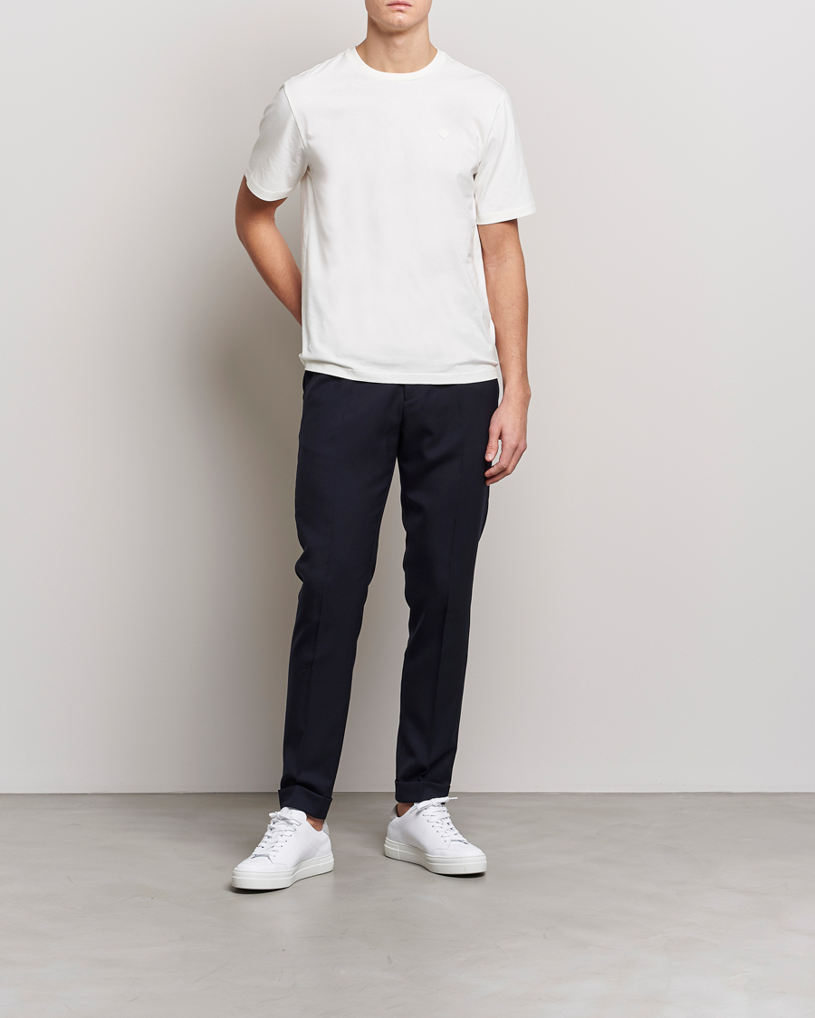 Homme | T-shirts | J.Lindeberg | Dale Organic Cotton Patch T-Shirt Cloud White