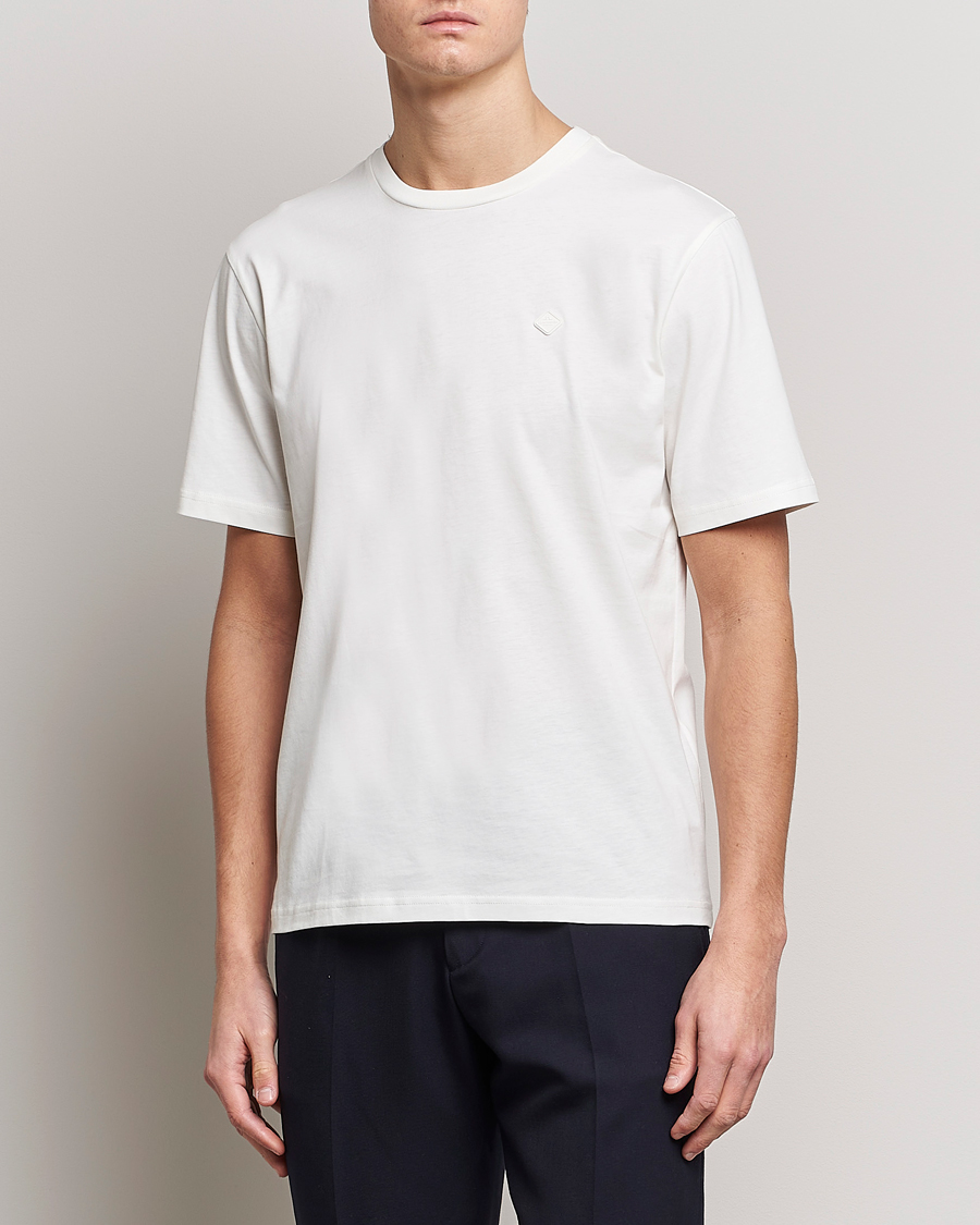 Homme | T-shirts | J.Lindeberg | Dale Organic Cotton Patch T-Shirt Cloud White