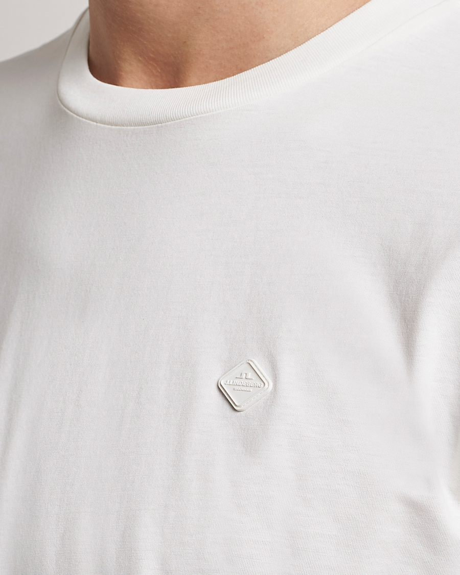 Homme | T-shirts | J.Lindeberg | Dale Organic Cotton Patch T-Shirt Cloud White