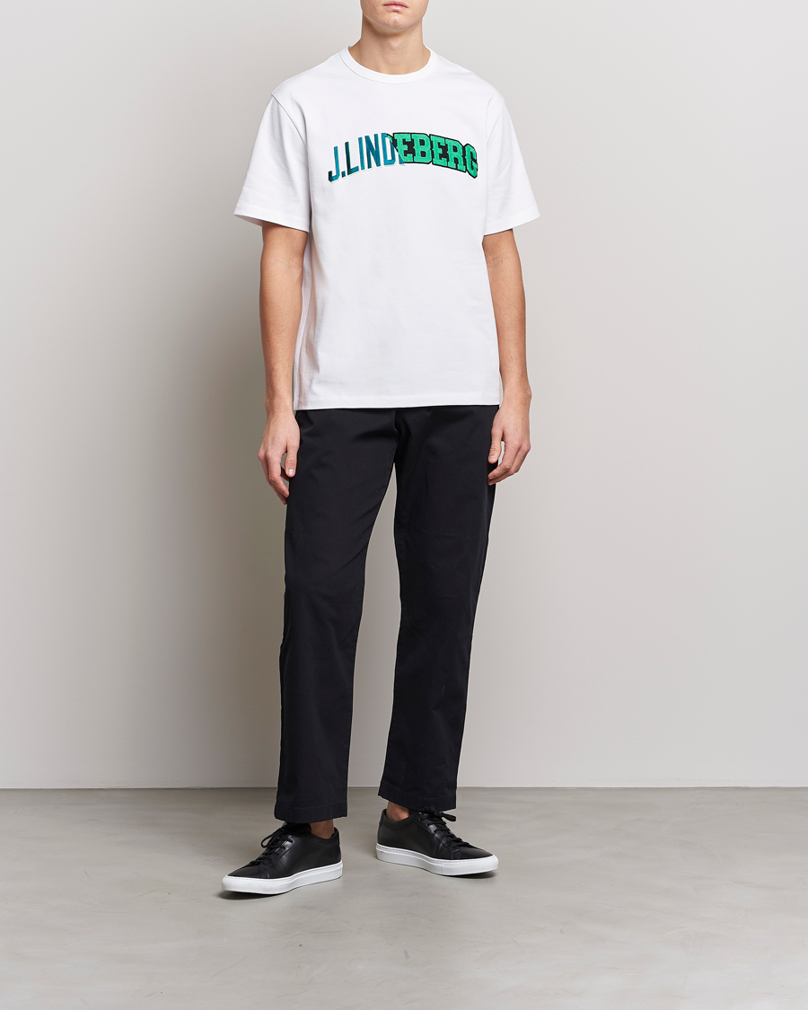 Homme | T-shirts | J.Lindeberg | Camilo Graphic Heavy T-Shirt White