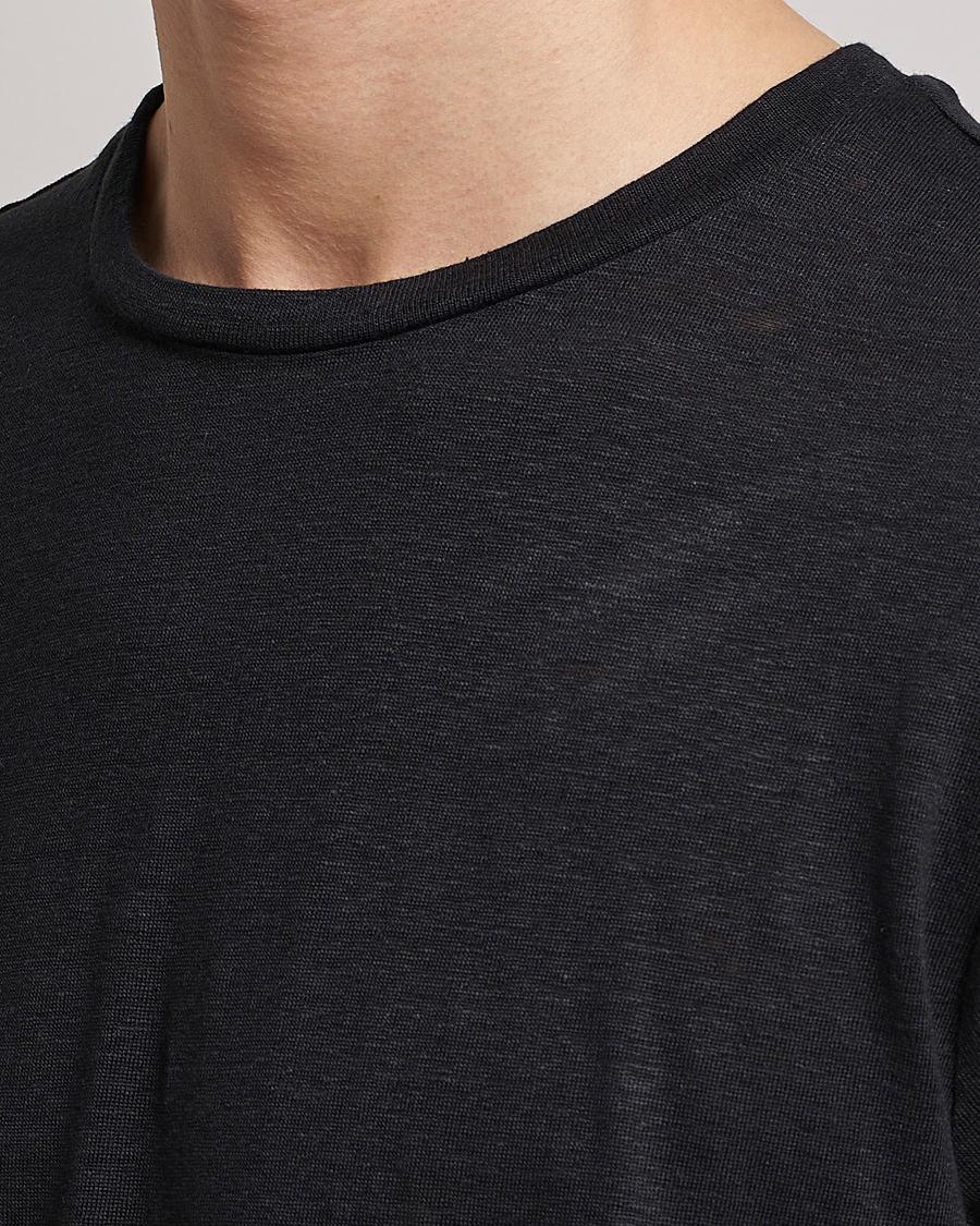 Homme | T-shirts | J.Lindeberg | Coma Linen Tee Black