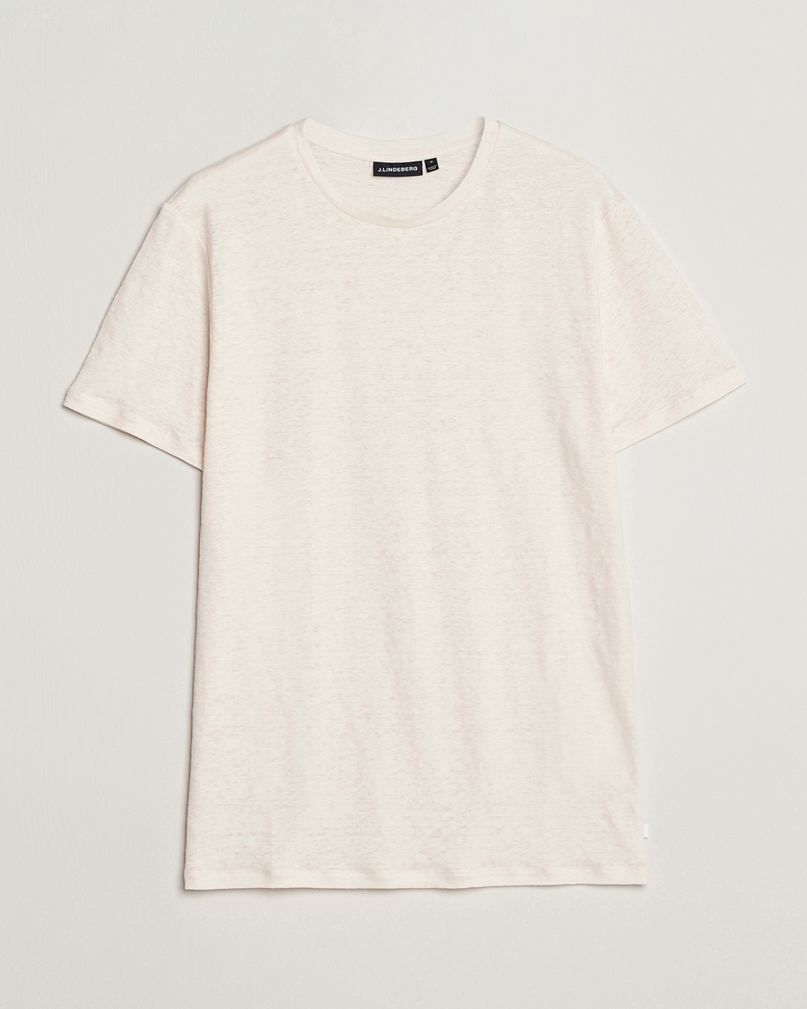 Homme | T-shirts | J.Lindeberg | Coma Linen Tee Turtledove