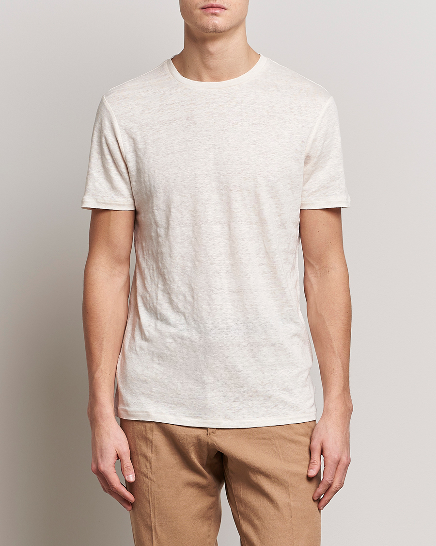 Homme | T-shirts | J.Lindeberg | Coma Linen Tee Turtledove