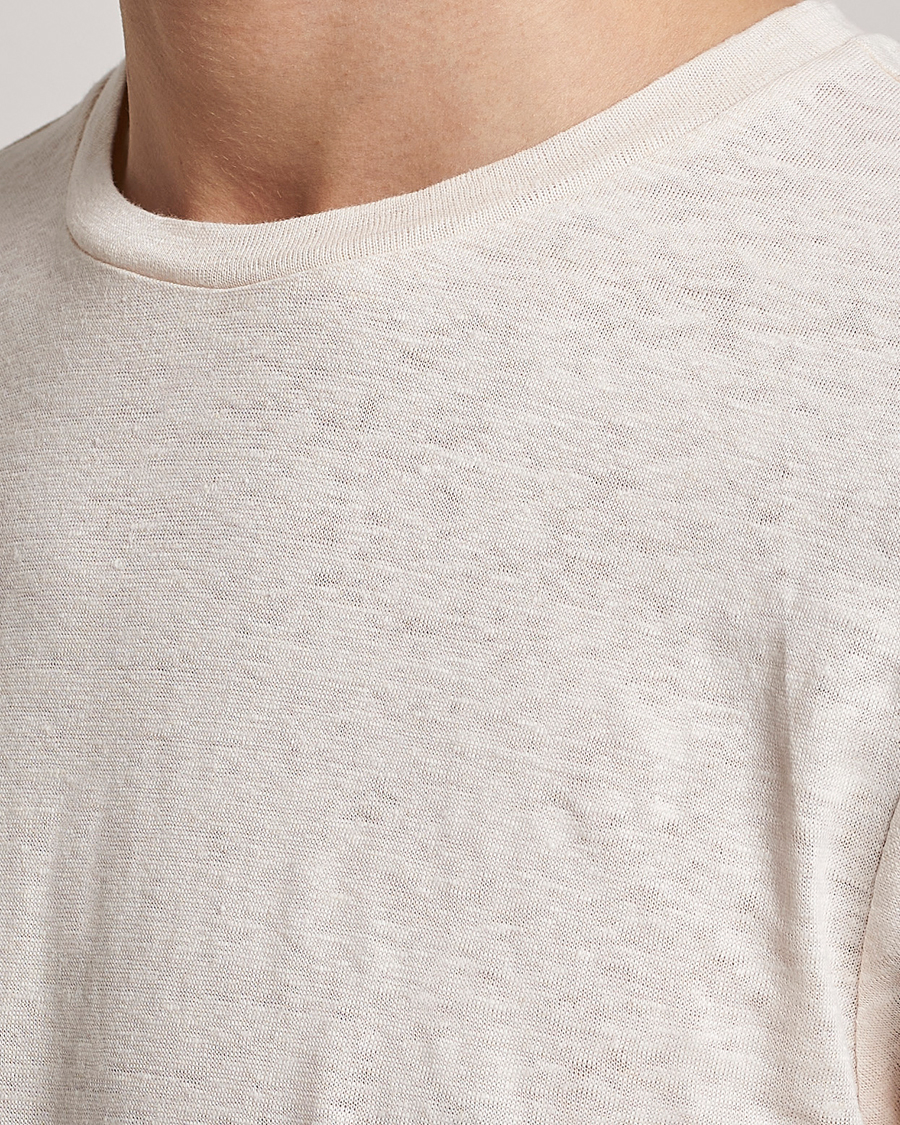 Homme | T-shirts | J.Lindeberg | Coma Linen Tee Turtledove