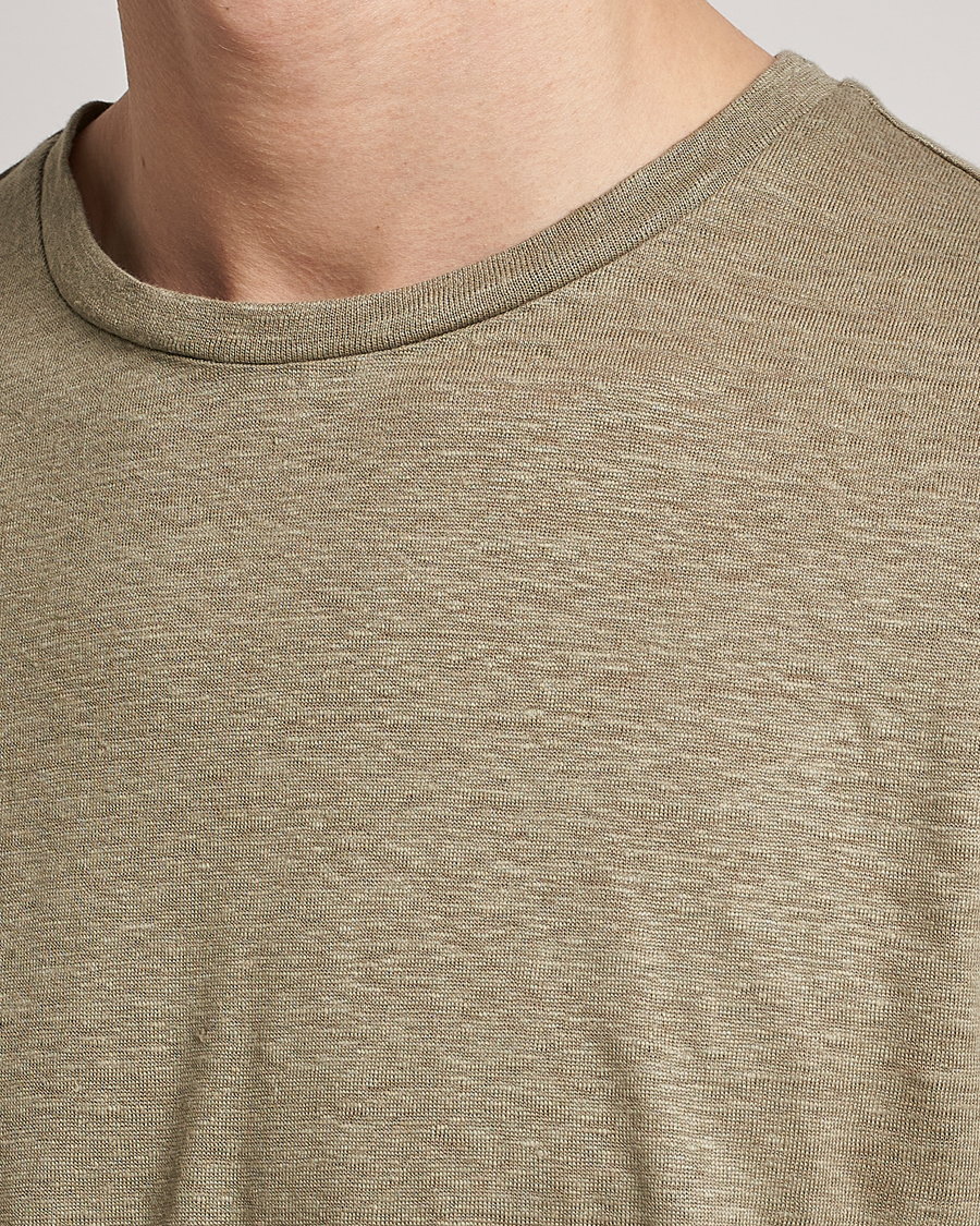 Homme | T-shirts | J.Lindeberg | Coma Linen Tee Aloe