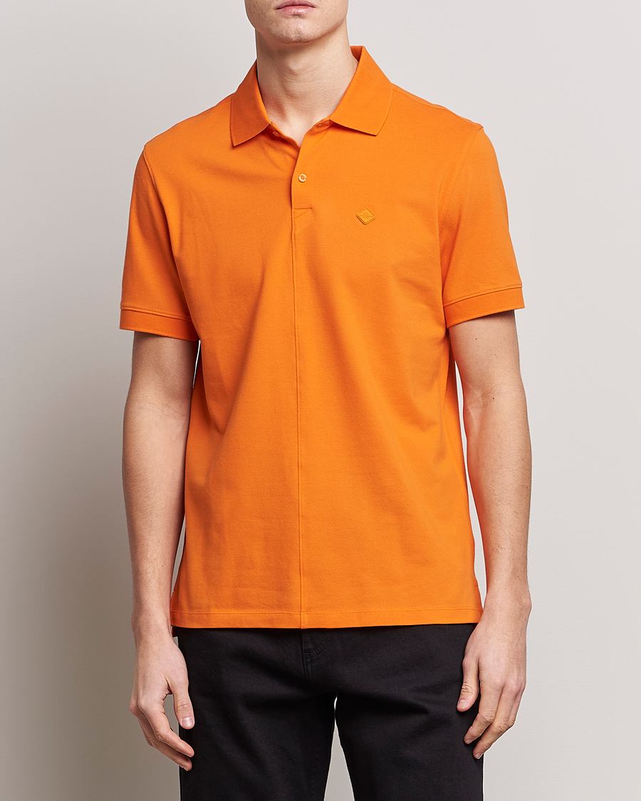 Homme | Polos | J.Lindeberg | Rubi Slim Fit Polo Russet Orange
