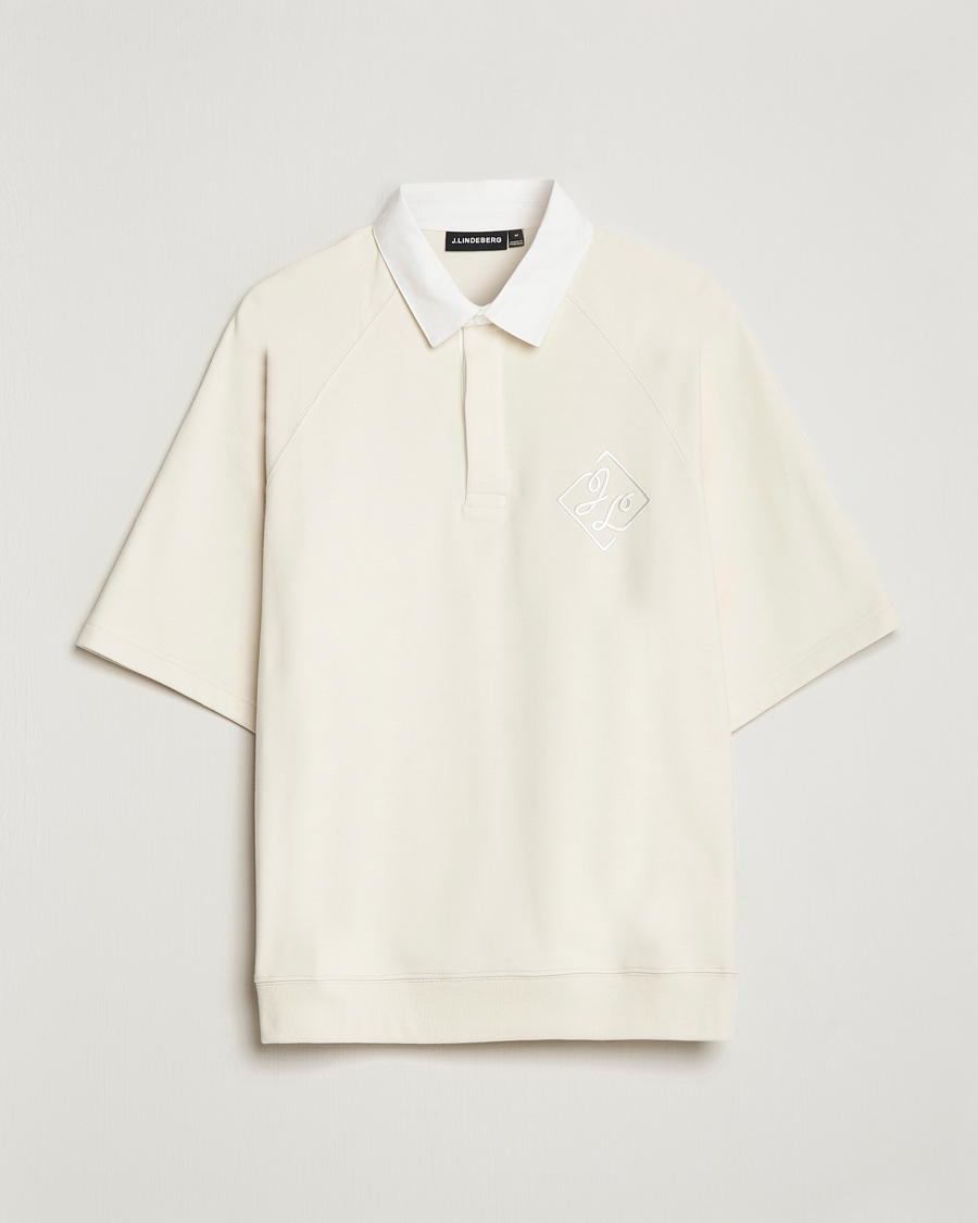 Homme | Polos | J.Lindeberg | Roman Short Sleeve Rugby Jersey Polo Turtledove
