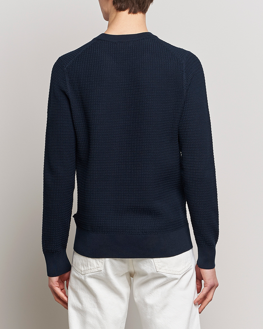 Homme | Pulls Et Tricots | J.Lindeberg | Arthur Structure Organic Cotton Crew Neck Navy