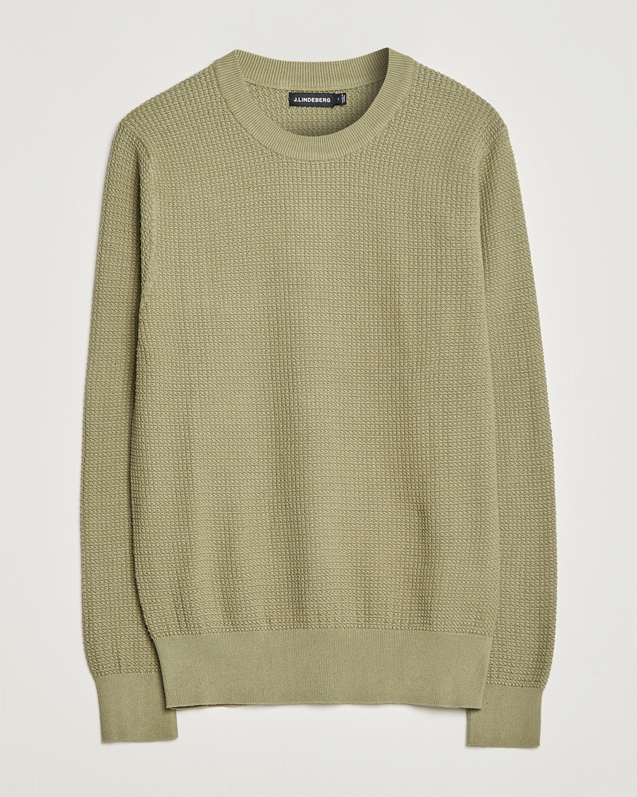 Homme | Pulls Et Tricots | J.Lindeberg | Arthur Structure Organic Cotton Crew Neck Aloe