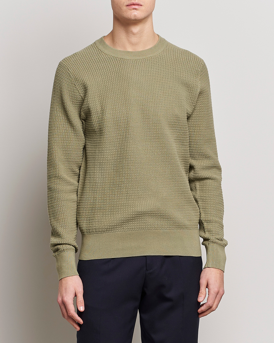 Homme | Pulls Et Tricots | J.Lindeberg | Arthur Structure Organic Cotton Crew Neck Aloe